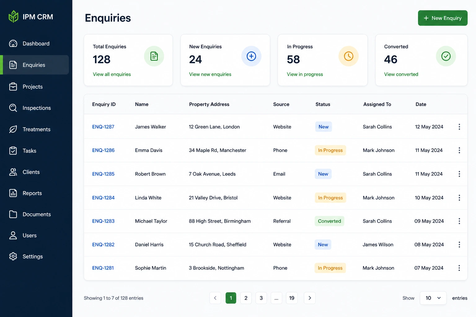 Customer Enquiry Management